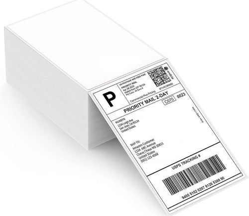 4x6 direct thermal shipping labels with printed label example