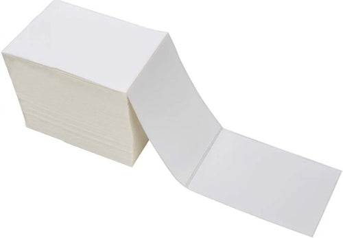 4x6 direct thermal fanfold labels stack