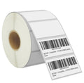 2x1 direct thermal labels roll with barcode print example