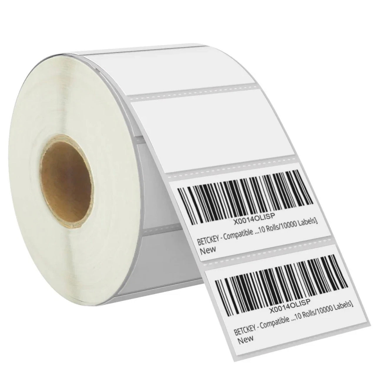 2x1 direct thermal labels roll with barcode print example