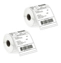 4x6 direct thermal adhesive labels 250 per roll, two rolls shown